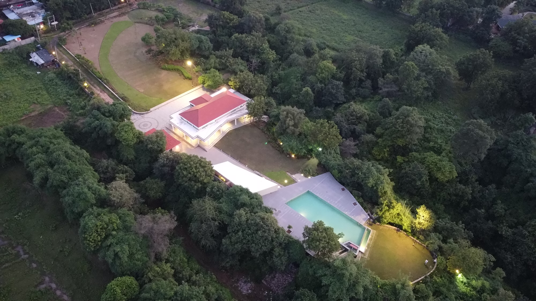 Aerial view of the SilverOak Club Infinity venue